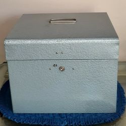 Vintage Metal Filing  Box 