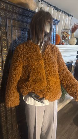 Caramel Teddy Bear Sherpa Jacket