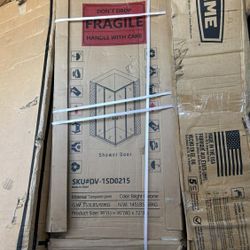 36"×36" SHOWER DOOR WITH BASE NEW IN BOX