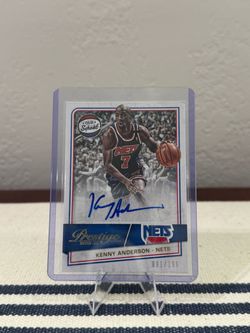2015-16 Panini Prestige Kenny Anderson Old School Auto #OS-KA /199 – Brooklyn Nets