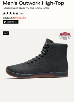 NoBull Men’s Outwork High Tops- Lifting Shoes