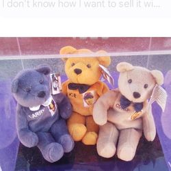 Three Stooges Collectible "Knuckleheads Beanies-Full Set With Out Case