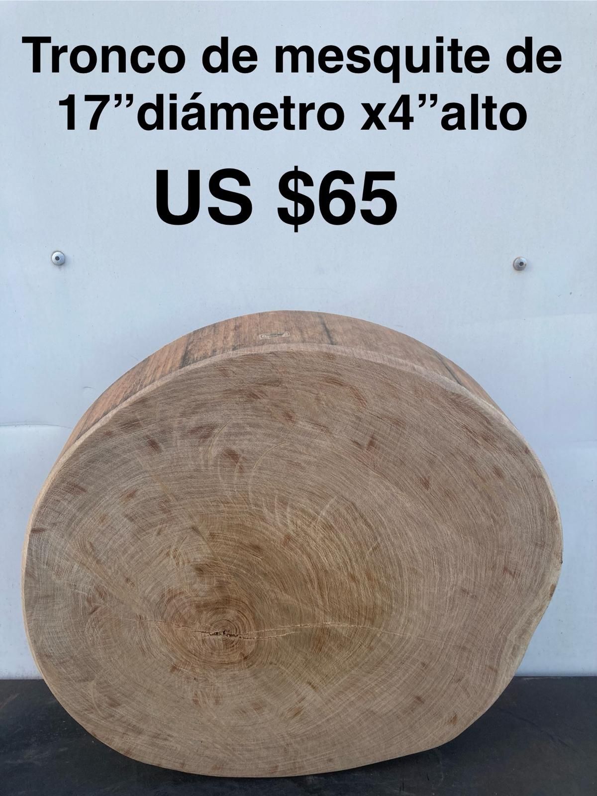 Troncos De Madera De Mezquite Para Picar Carne O Diferentes Cosas