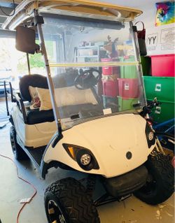 Yamaha Golf Cart with Lift Kit