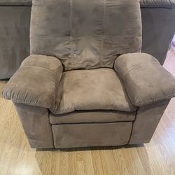 Recliner Couch Beige
