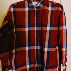 Ladies Small Old Navy Boyfriend Long Sleeve Shirt 