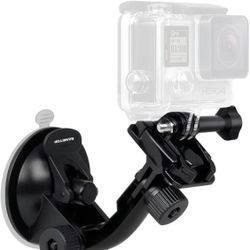 Sametop Suction Cup Mount Compatible with Gopro Hero 11, 10, 9, 8, 7, 6, 5, 4, Session, 3+, 3, 2, 1, Hero (2018), Max, Fusion, DJI Osmo Action Cameras