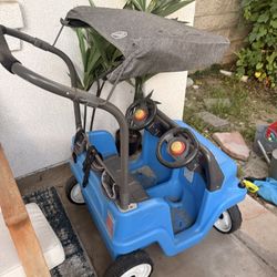 Blue Car Stroller 