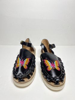  Huarache Mexican Mariposa Sandal Embroidere Handmade 