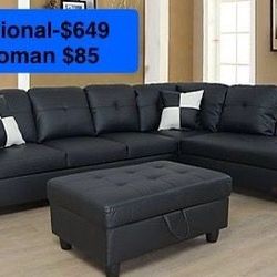 🎈Free Delivery—Brand new sectional sofa couch 