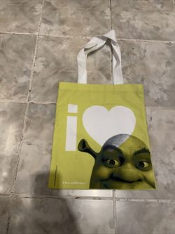 VTG Shrek The Movie Promo Canvas Bag  Shopping  Dreamworks SKG AOP