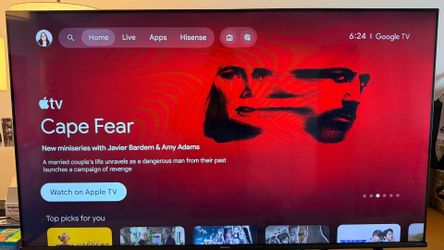 55-inch Hisense QD6 Series QLED Fire TV — model 55QD65NF