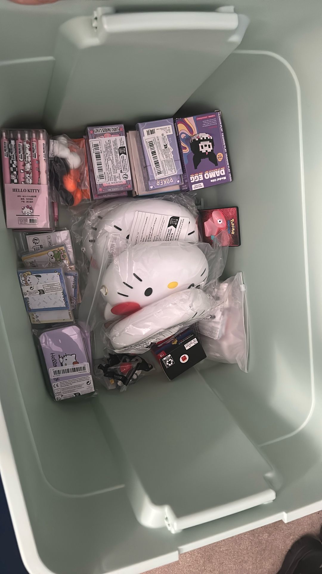 Tote Of Fun New Items-Hello Kitty, Super Mario,Solid Perfume, Link Pin, Mario BOO earrings, Hello Kitty Pen Sets, Kuromi, Halloween Masks All New!
