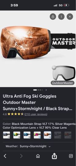 Ultra anti fog  outdoor master