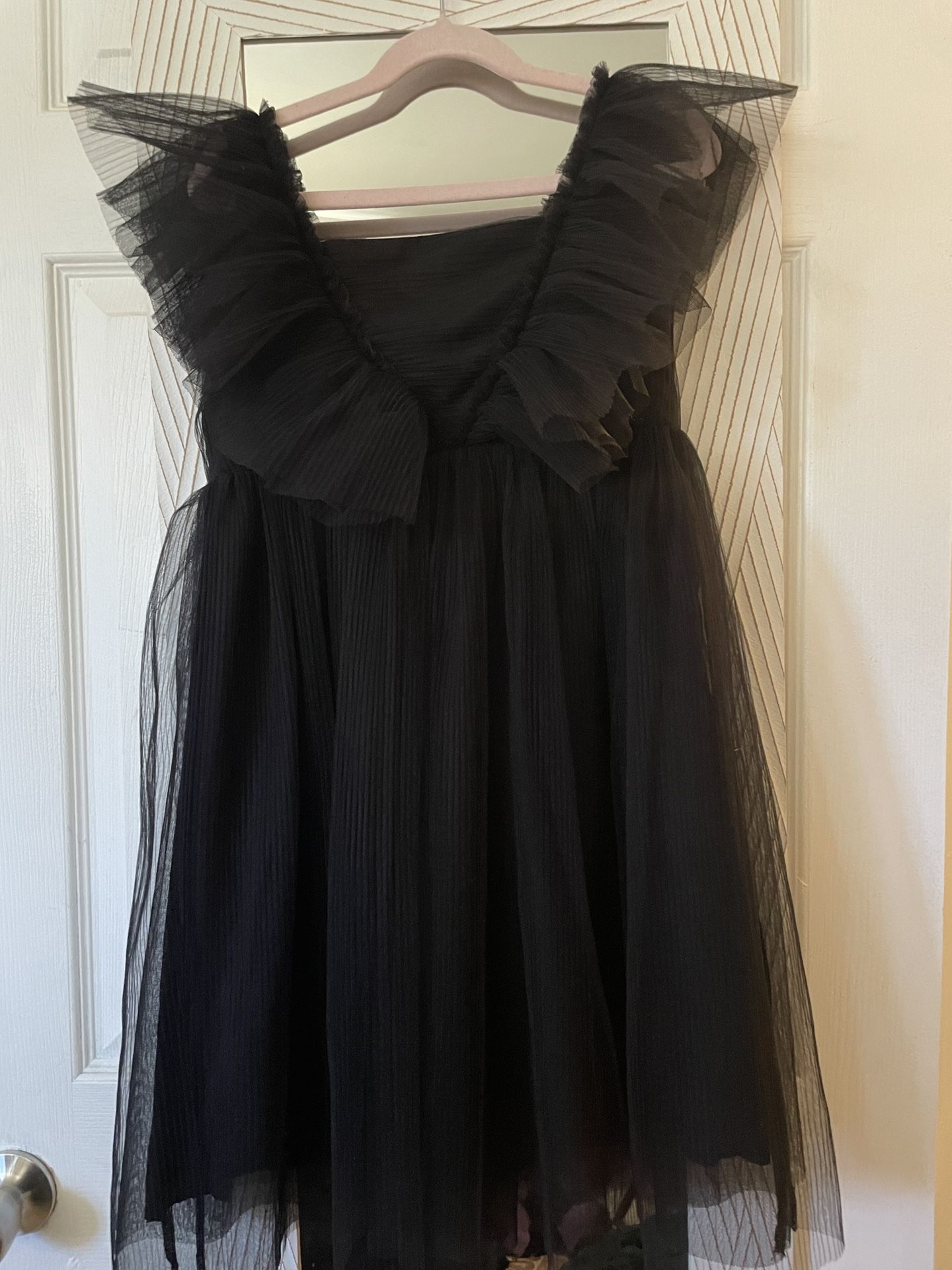 H&M Girls Black Tulle Dress