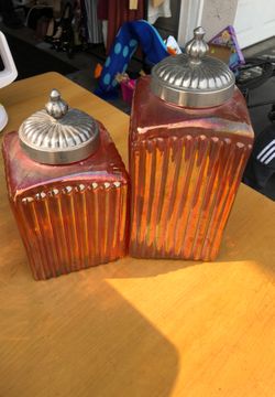 Decorative glass jars