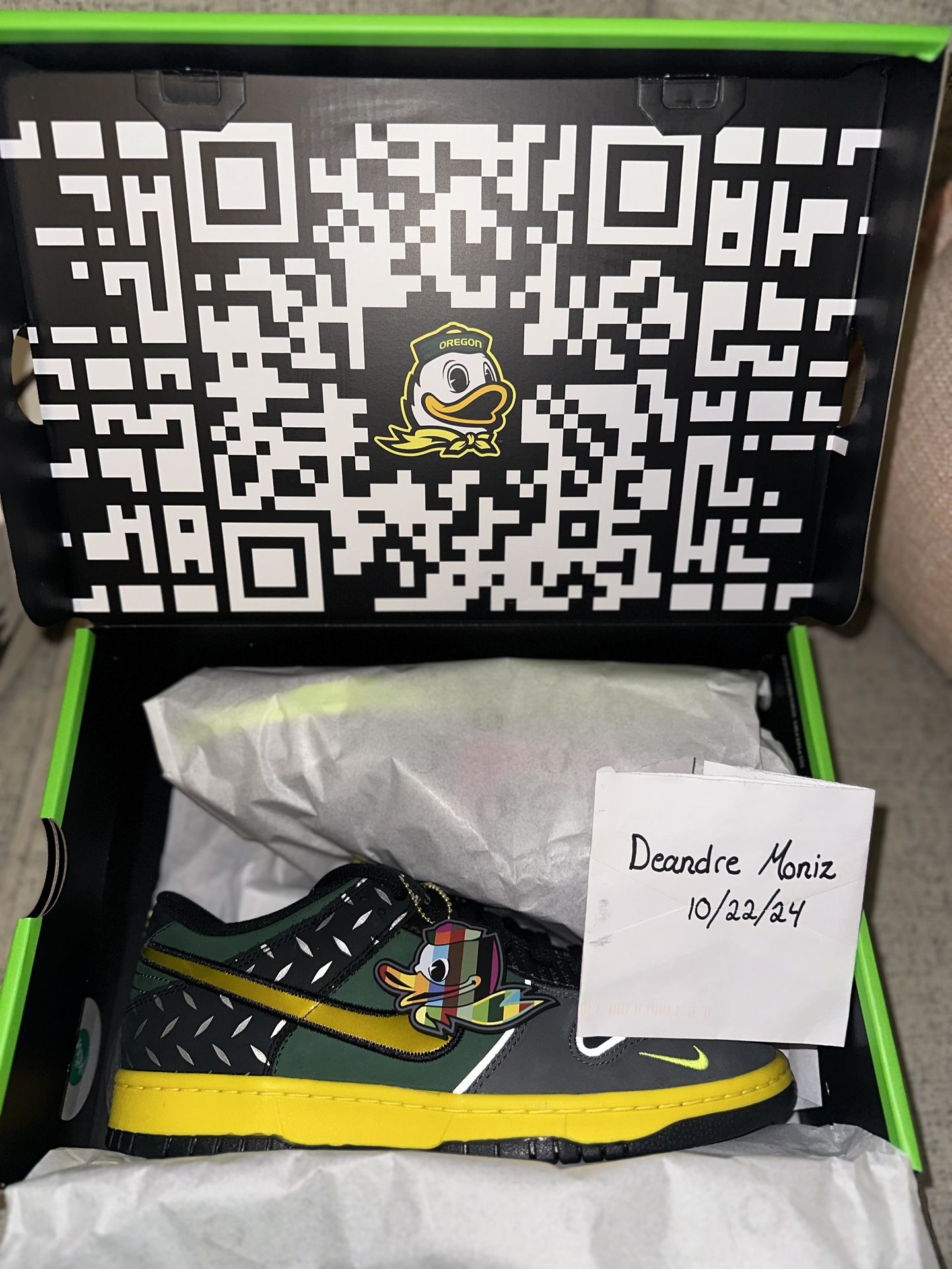Nike Dunk Low “Oregon; Home” Size 9