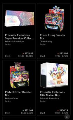 Pokemon sealed - Prismatic UPC & ETB - Booster boxes Chaos & Perfect order