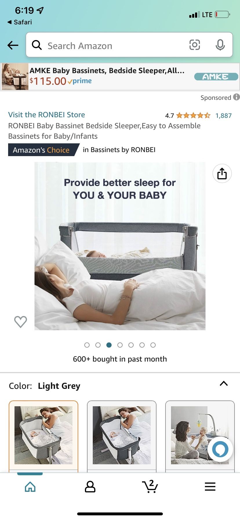 Bed Side Basinet Mobile