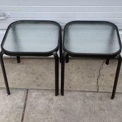 Outdoor plant glass and metal stand
