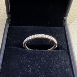Blue Nile Natural Diamond Eternity Wedding Band Ring 