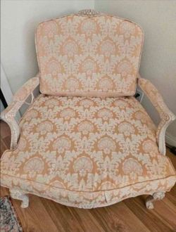 French Provincial Upholstered Accent Chair