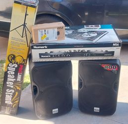 DJ SYSTEM: NS6 4-CHANNEL NUMARK * ALTO TS112A 2-WAY SPEAKERS