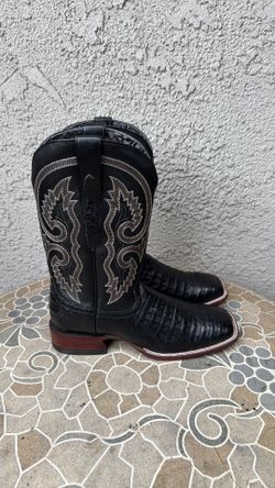 ARIAT MATTE BLACK CAIMAN BELLY - BOOT MENS WESTERN - 10063772 SIZE 11 MENS