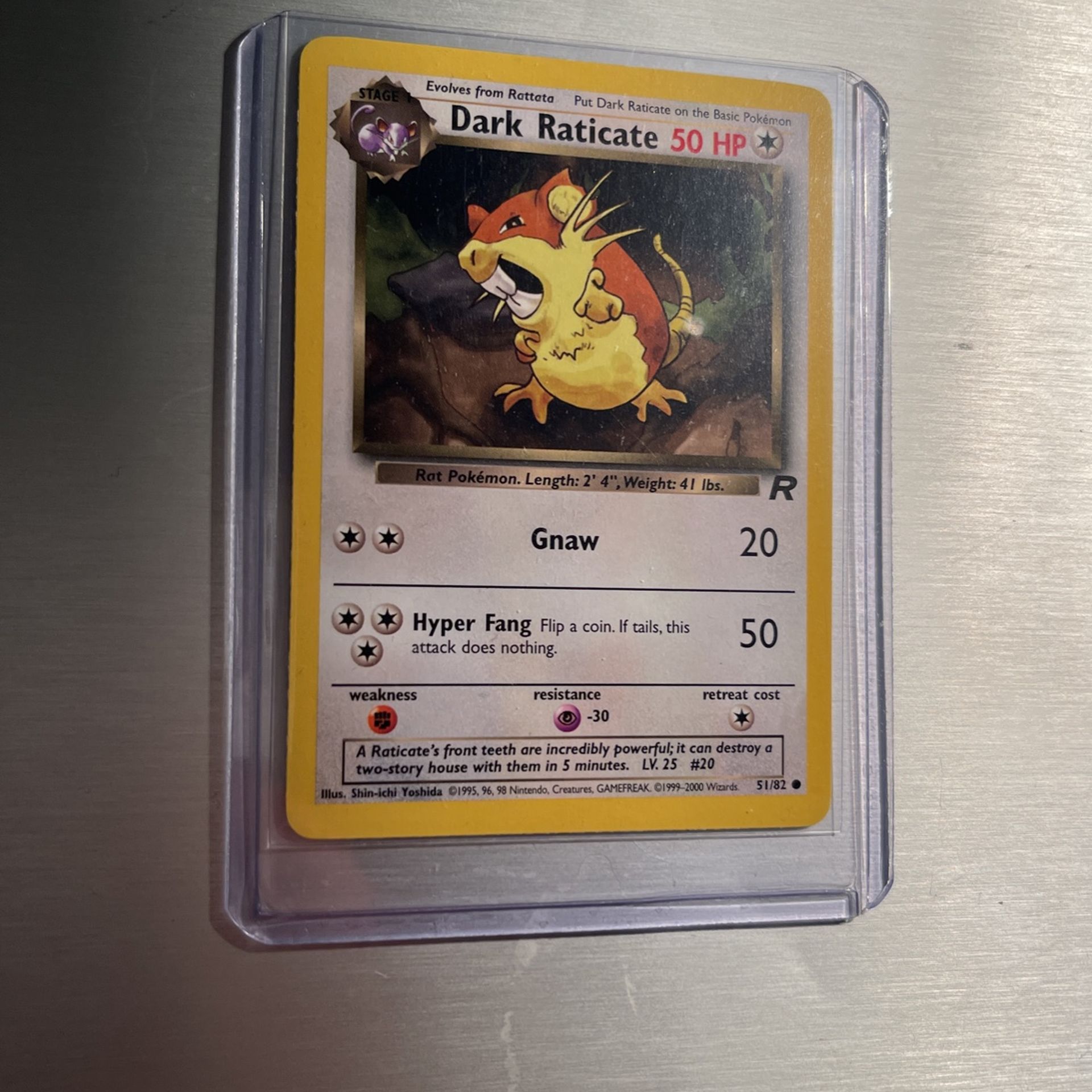 Pokemon Dark Raticate 51/82