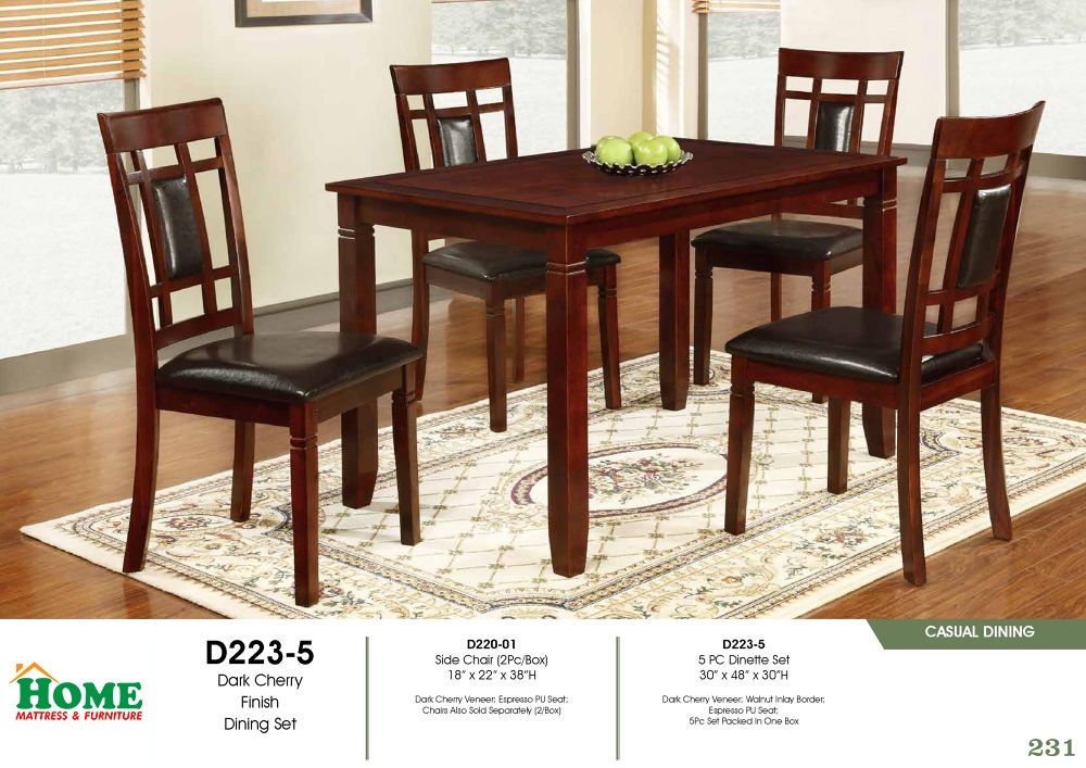 new dinning set with 4 chairs available > limited offer