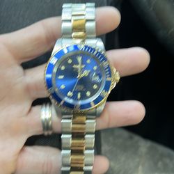 Invicta blue face two tone