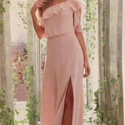 Versatile Shoulder Formal Gown 