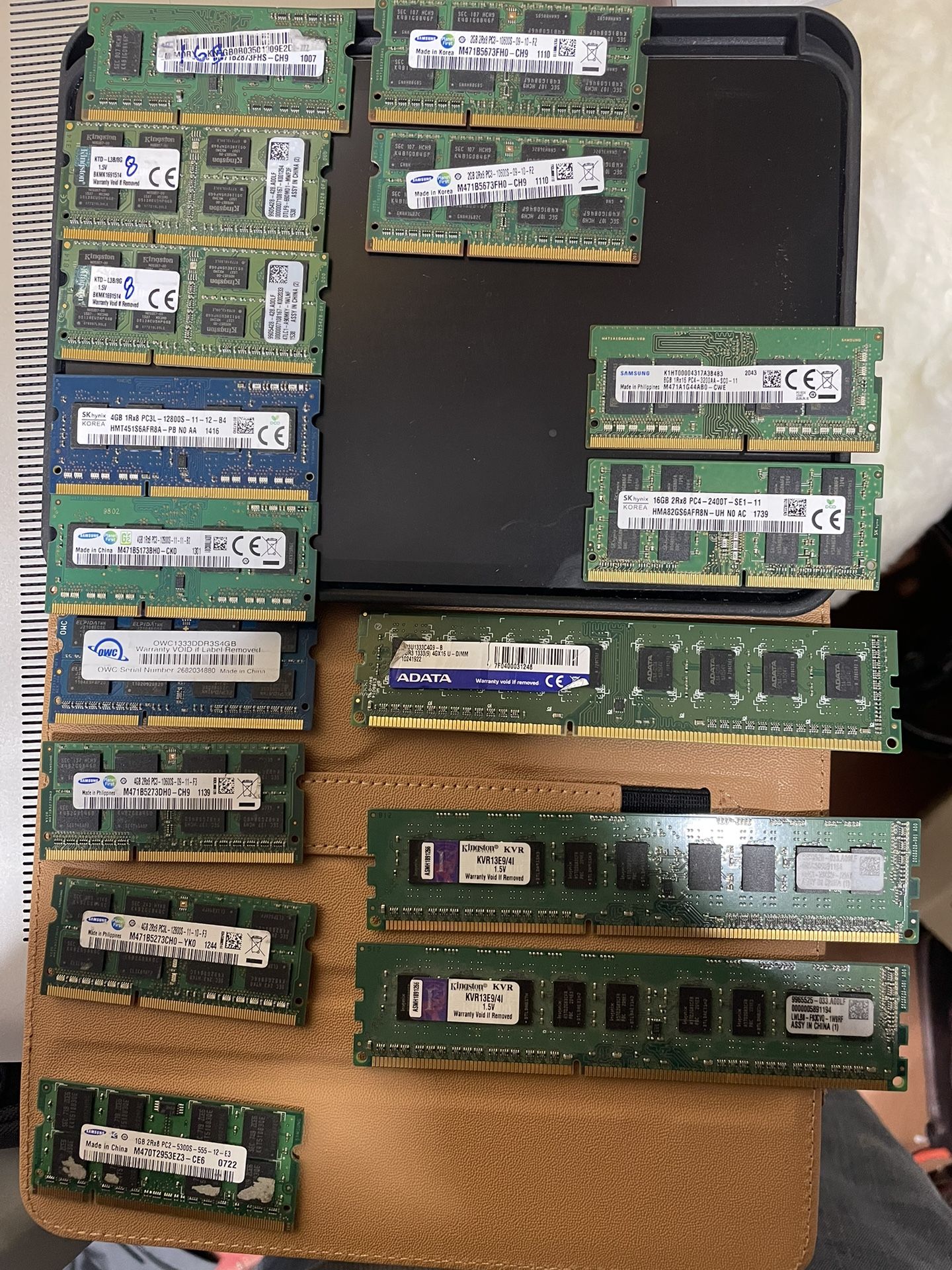 Various Ram Cards