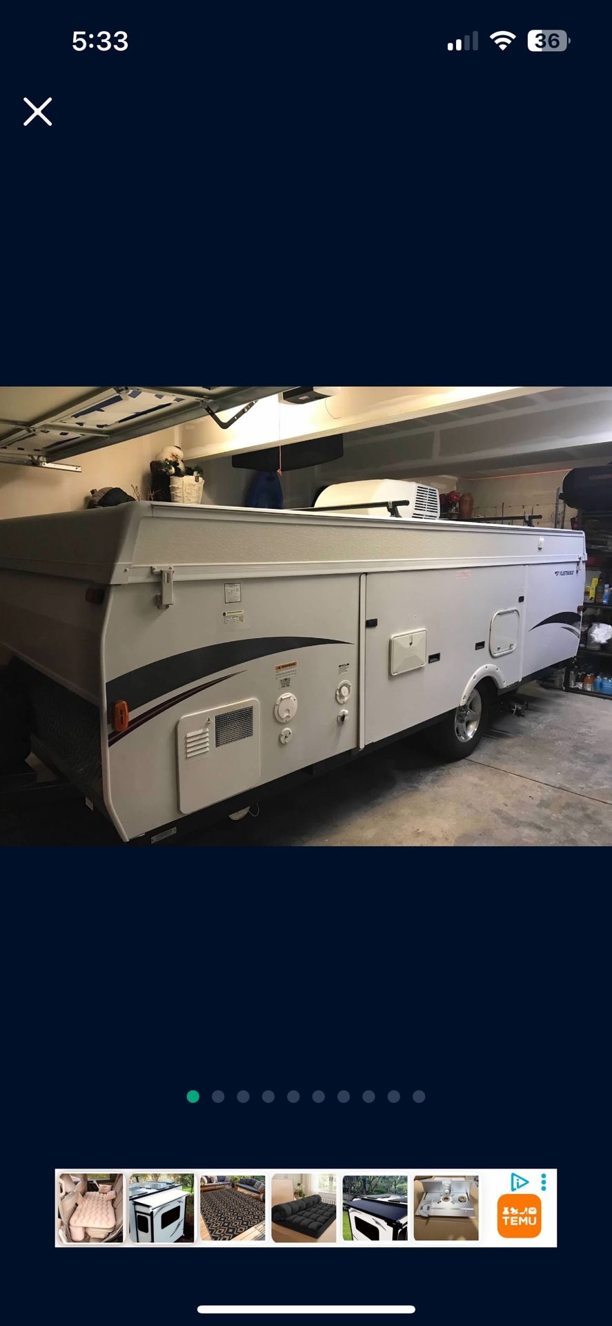 *****BEAUTIFULLY REDONE*** 2009 Fleetwood Niagara Camper/pop Up Trailer