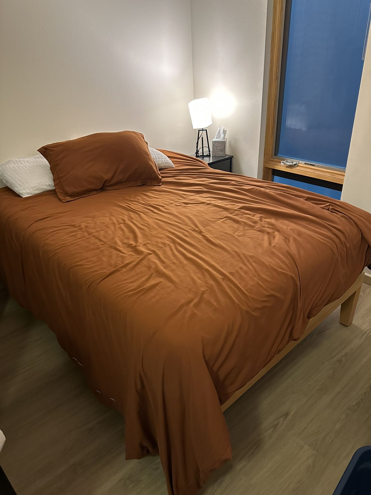 Super Comfortable Memory Foam Mattress (very lightly used!) and Bed Frame
