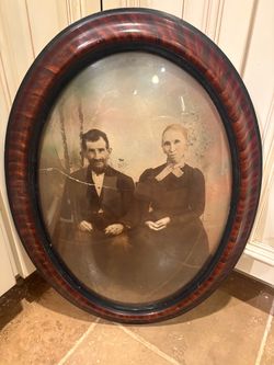 Antique Bubble Glass Frame