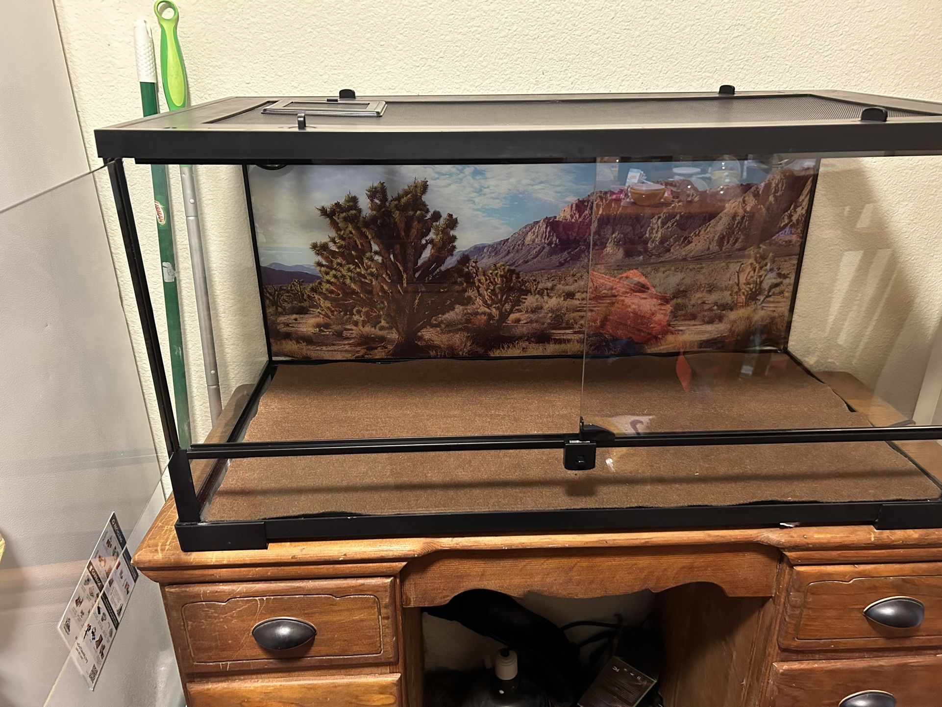 Double Front Door Reptile Tank