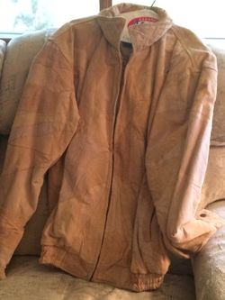 Suede leather jacket