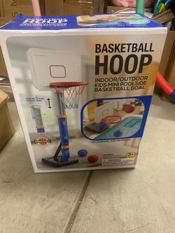 Indoor/Outdoor Kids Mini Poolside Basketball Hoop blue