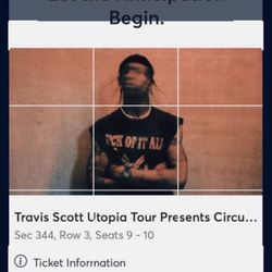 2 Tickets Travis Scott