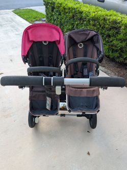 Bugaboo Donkey Duo Older Model with the new Forever Air Tires