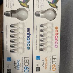 Feit Electric Enhance 60 Watt LED Soft White Replacement Bulbs 6 Pack