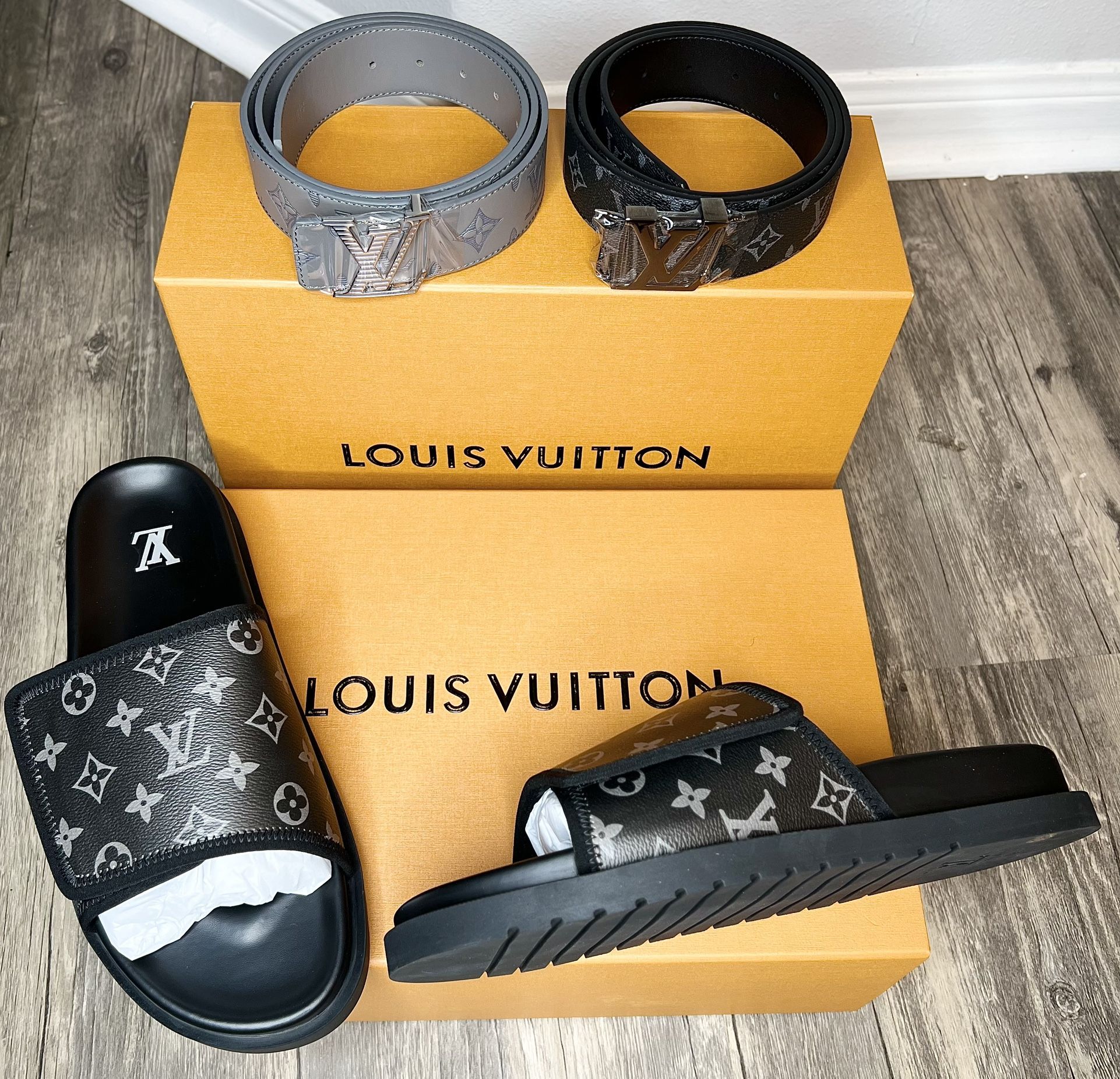 Louis Vuitton Slides Brand New With Box And Dust Cover 