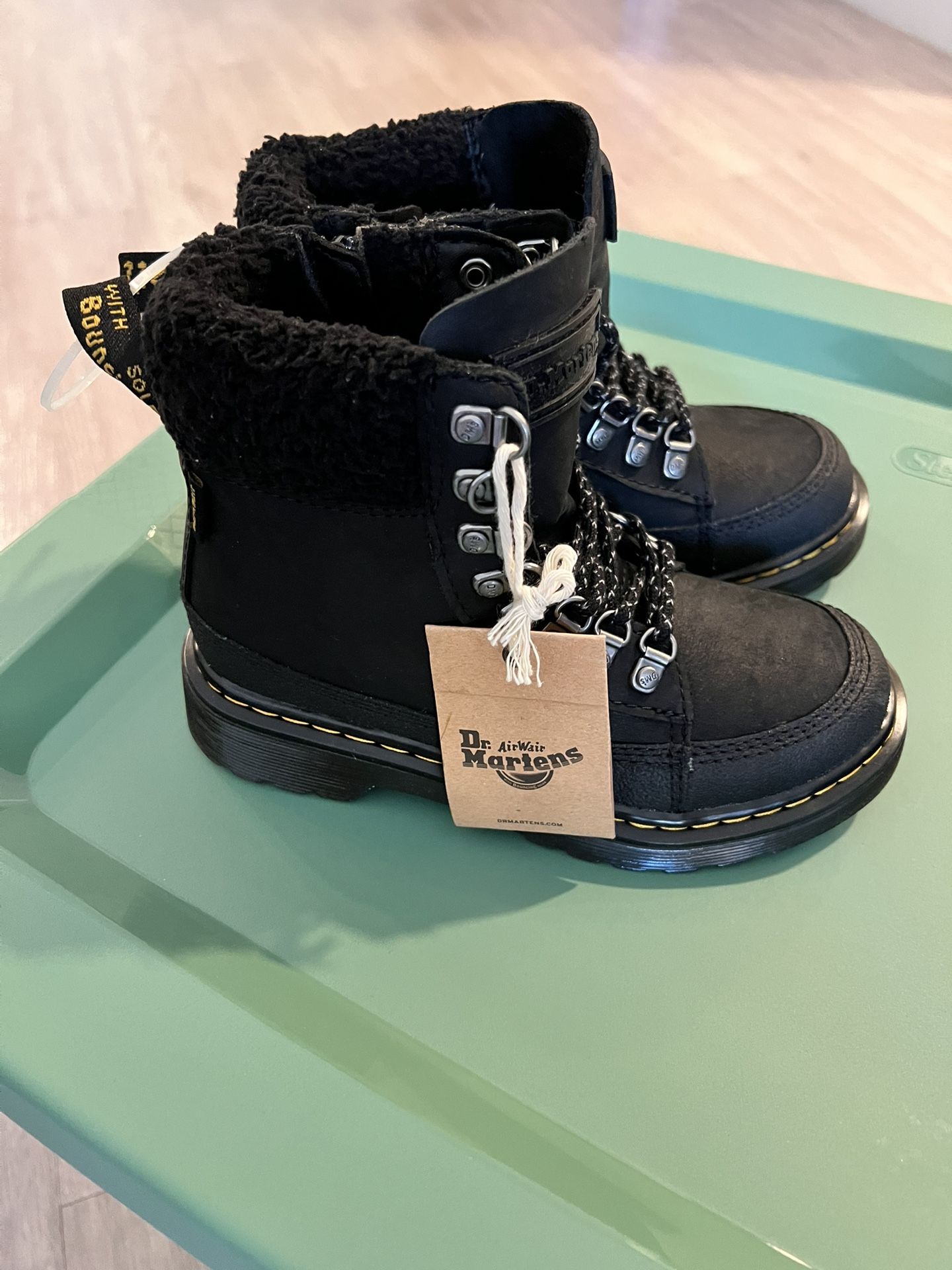 Dr Martens 1460 Collar J Lace Up Boots Little Kids Sz 13