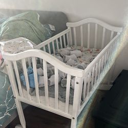Baby Mini Crib And Mattress 