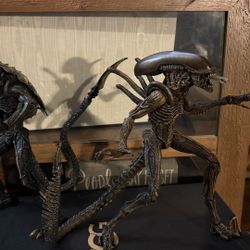 Necca Alien Resurrection and Chrysalis Alien figures 