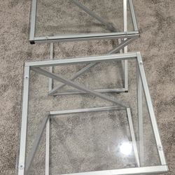 End Tables, Glass Top