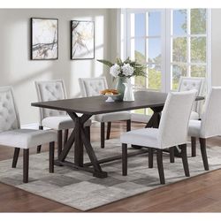 Dining Table Set With 6 Chairs 