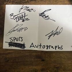 Spurs Autographs 