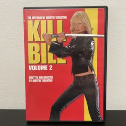 Kill Bill Volume 2 DVD Quentin Tarantino Uma Thurman Martial Art Widescreen 2004
